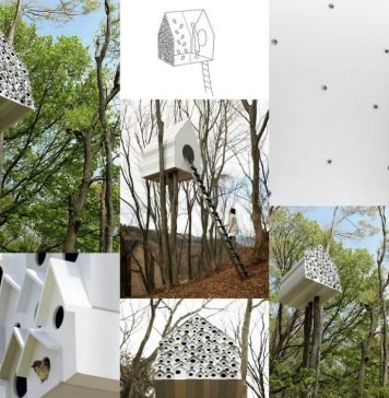 Японский отель для птиц от студии «Нендо»