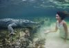 Видео, на котором Роберта Манчино устроила фотосессию с крокодилом, стало хитом интернета